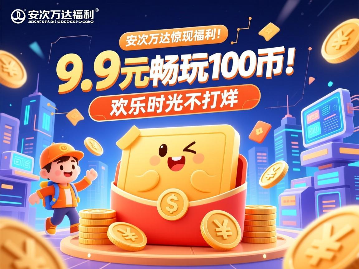 安次万达惊现福利！9.9元畅玩100币，欢乐时光不打烊
