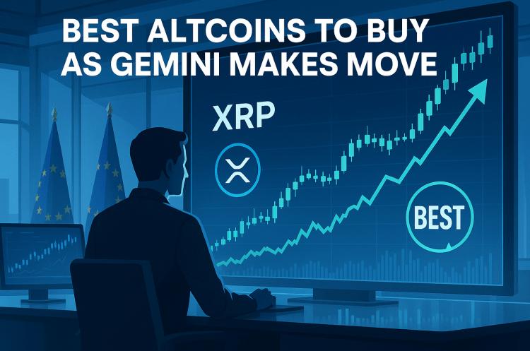 Gemini 的 XRP 交易平台在欧盟上线——为何 $BEST 等“顶级山寨币”也成为关注焦点