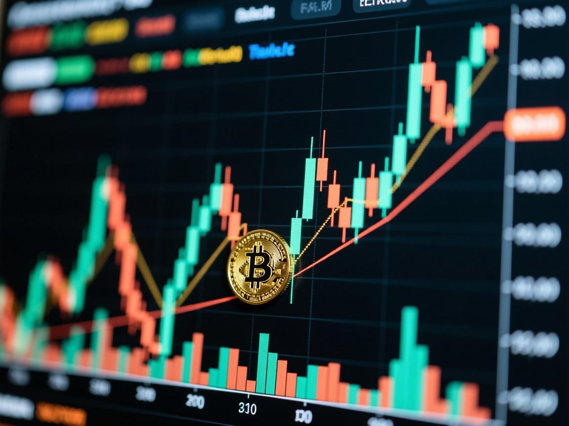 比特币价格今天走势图，震荡上行，午后突破关键阻力位